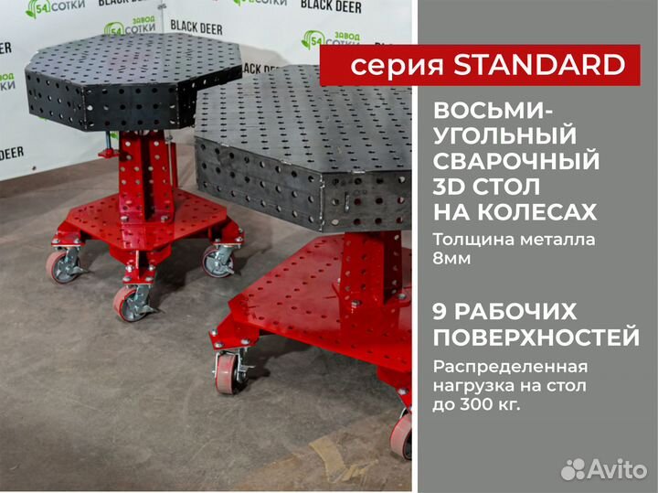 Сварочный стол 3D поворотный 700 х 700 / 360*