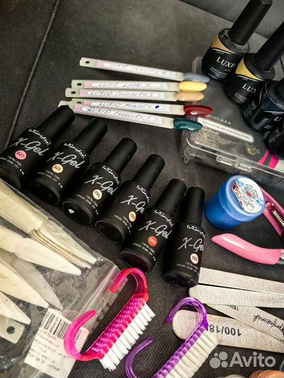 Набор для ногтей, гель лаки, фрезы, слайдеры и др