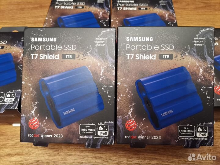 1TB Внешний SSD Samsung T7 Shield (Новые) 1050MB/s