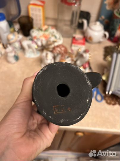 Статуэтка фарфор Черный лебедь Дулево