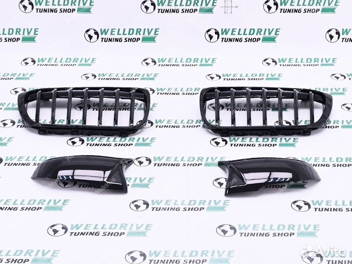 Решетка BMW X1 F48 pre lci крышки зеркал