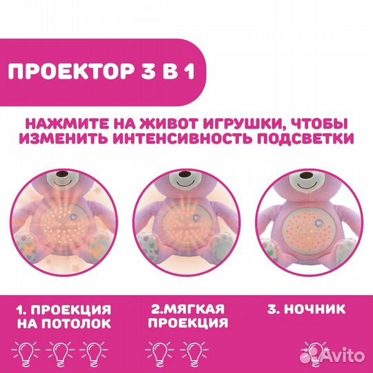 Ночник медведь Chicco