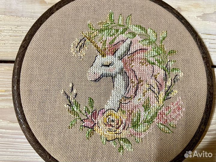 Вышивка крестом Единорог