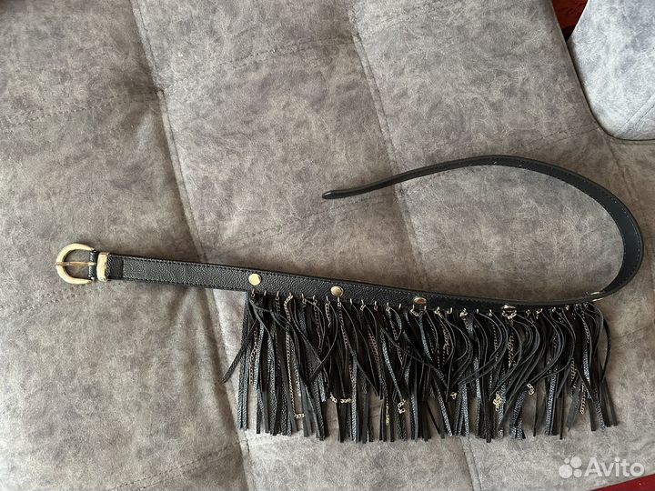 Ремень стильный с бахромой
