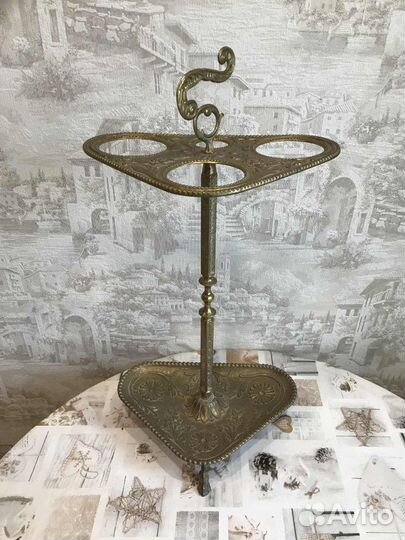 Старинная бронзовая зонтница из Франции