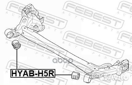 Сайлентблок задней балки hyab-H5R hyab-H5R Febest