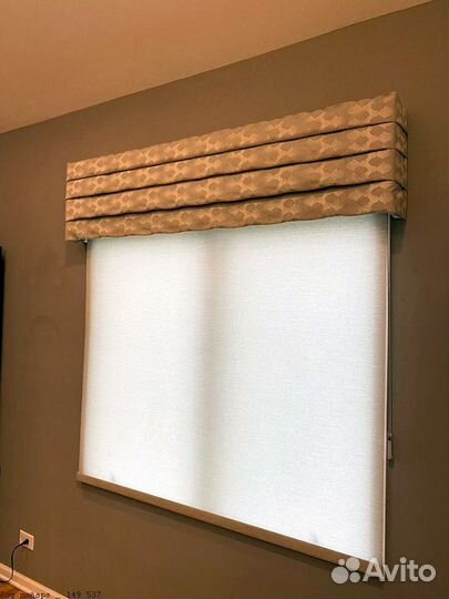 Римские шторы с ламбрекеном в Тобольске