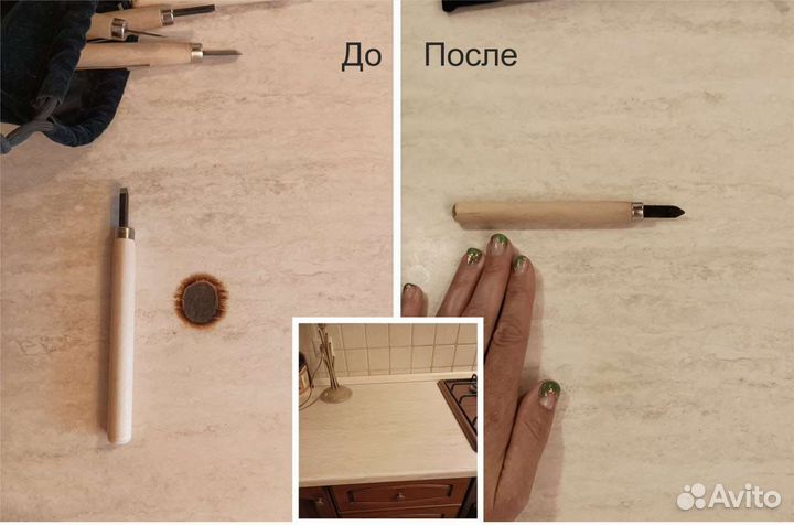 Реставрация столешниц, сколов, прожогов