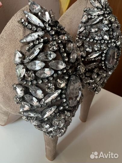 Туфли женские 36 размер замшевые бежевые