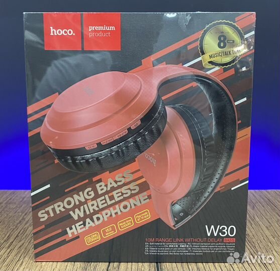 Наушники беспроводные hoco W30 Fun move BT Red