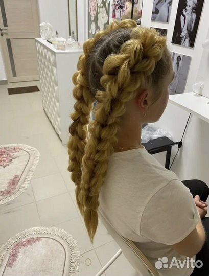 Съёмные 3D косы из канекалона