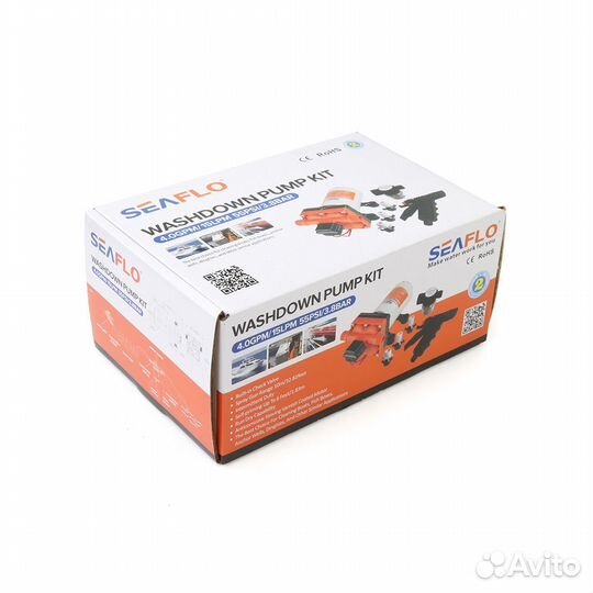 Комплект помывочный SeaFlo,15 л/мин, 4.8BAR, 12V