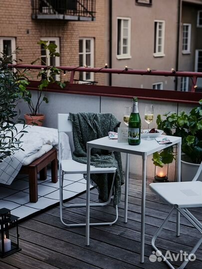 Fejan IKEA 404.690.19 Стол садовый 50x44 см Белый