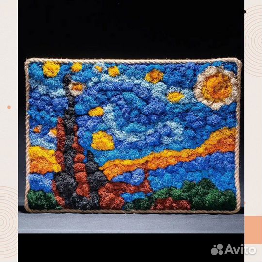 Набор для картины из стабилизированного мха по ном