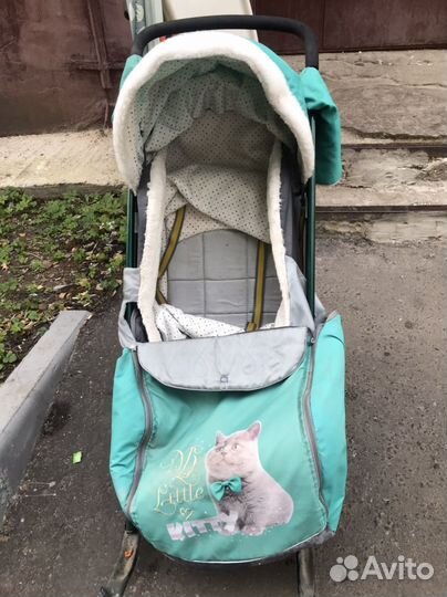 Детские санки коляска