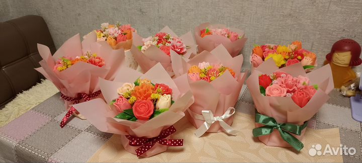 Мыльные цветы, цыплята