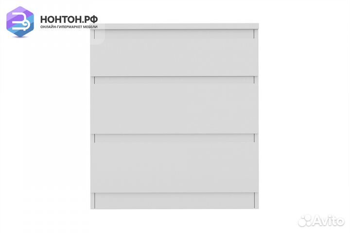 Комод Кастор 3 ящика белый