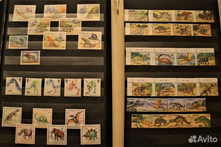 Альбом с динозаврами. Чистые. Полные серии