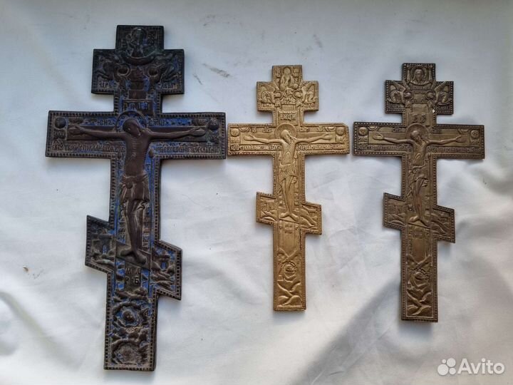 Дореволюционные кресты. Меднолитье. Эмали