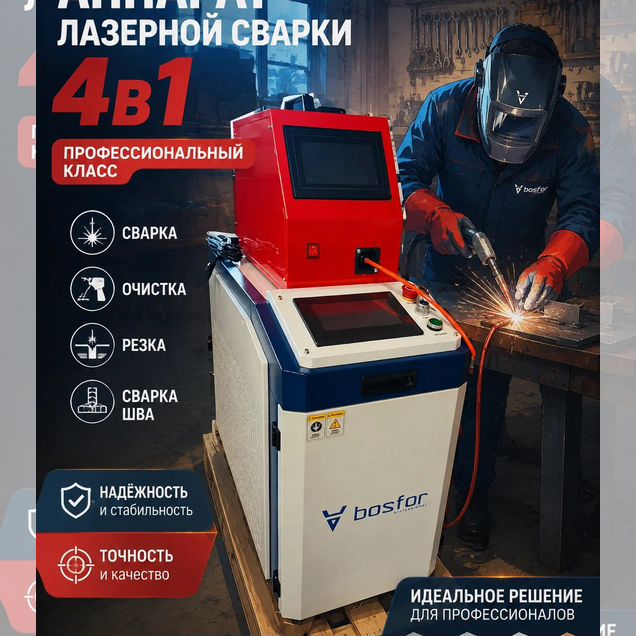 Аппарат лазерной сварки 4в1