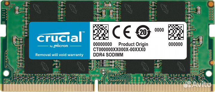 Оперативная память 16GB DDR4 Crucial CT16G4sfra266