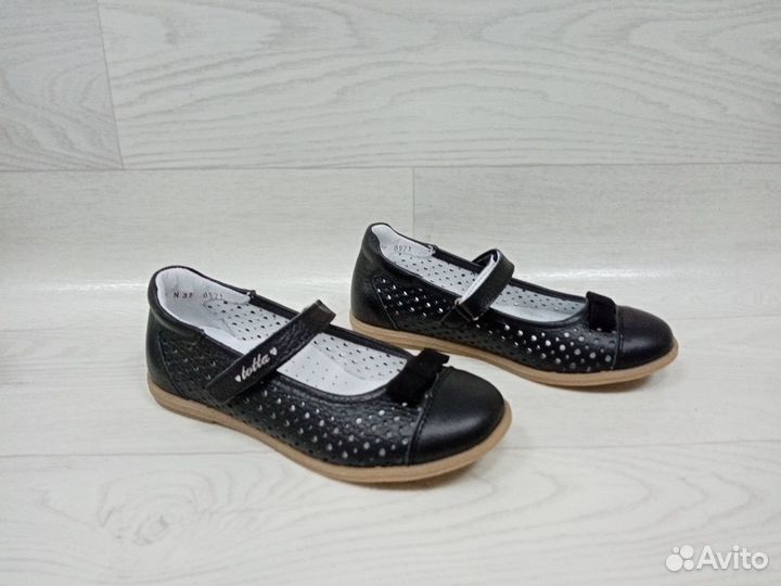 Новые школьные туфли тотто размеры 31,36 натурал.к