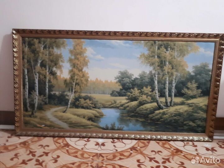 Картина в раме гобелен