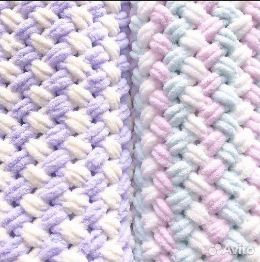 Плед детский вязаный ручная работа