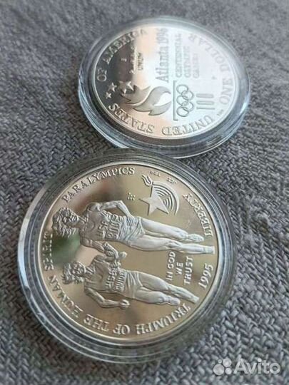 1 доллар США 1995 Паралимпийские игры