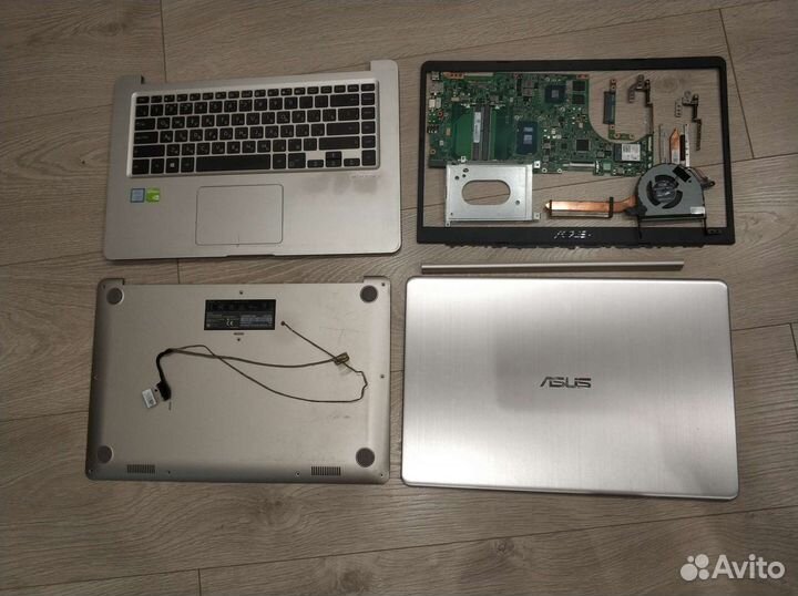 Asus s510u x555l разбор запчасти ноутбук