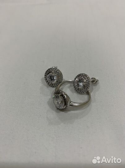 Серьги+ кольцо