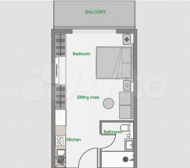 1-к. квартира, 44,5 м² (ОАЭ)