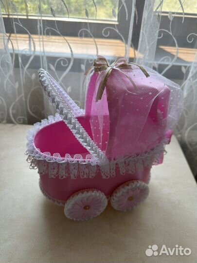 Коляски для сбора денег на мальчика и девочку