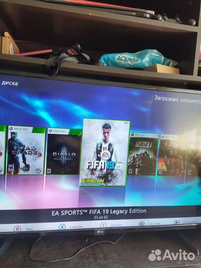 Xbox 360 прошитый freeboot + 60 игр