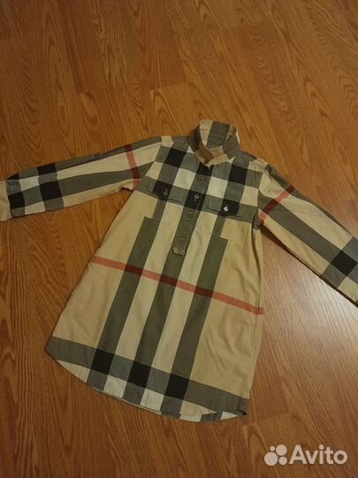 Burberry рубашка в клетку оригинал (128 см,8лет)