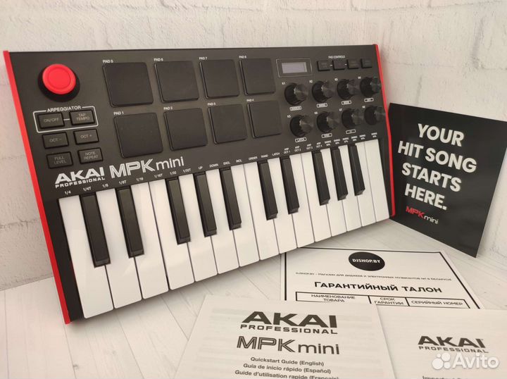 Midi-клавиатура akai MPK Mini MK3 (чёрно-белая)