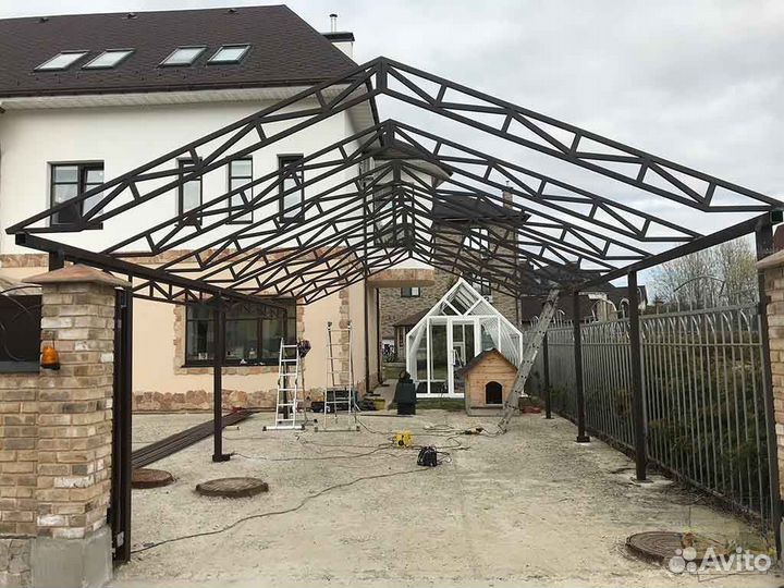 Навес из поликарбоната