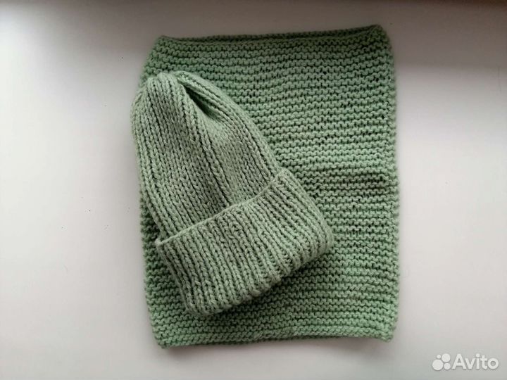 Комплект шапка и снуд