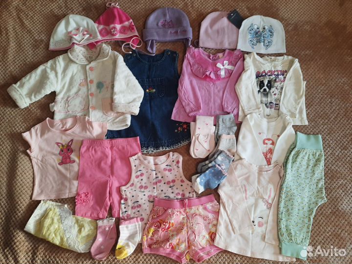 Пакетом на девочку размер 74