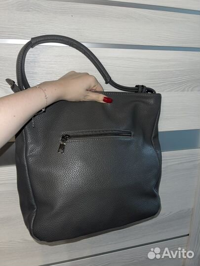 Сумка из натуральной замши