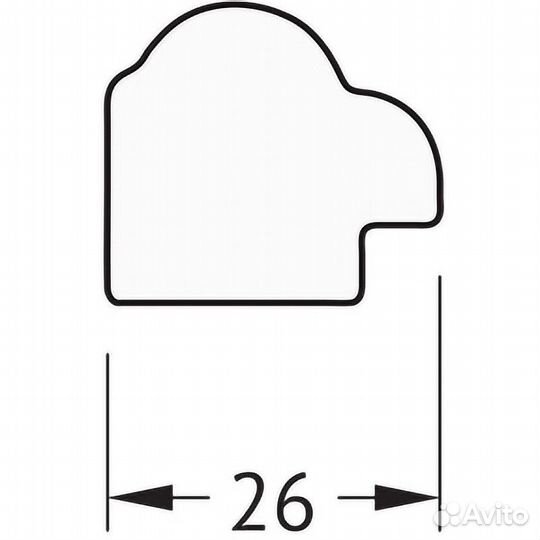 Зеркало Evoform Definite 44х34 BY 1339 в багетной