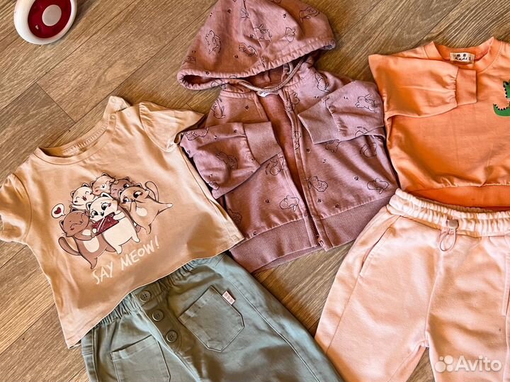 Пакет одежды на девочку 74-80