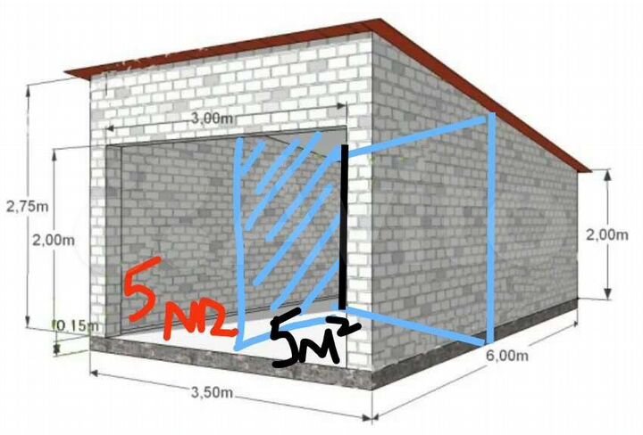 Гараж, 20 м²