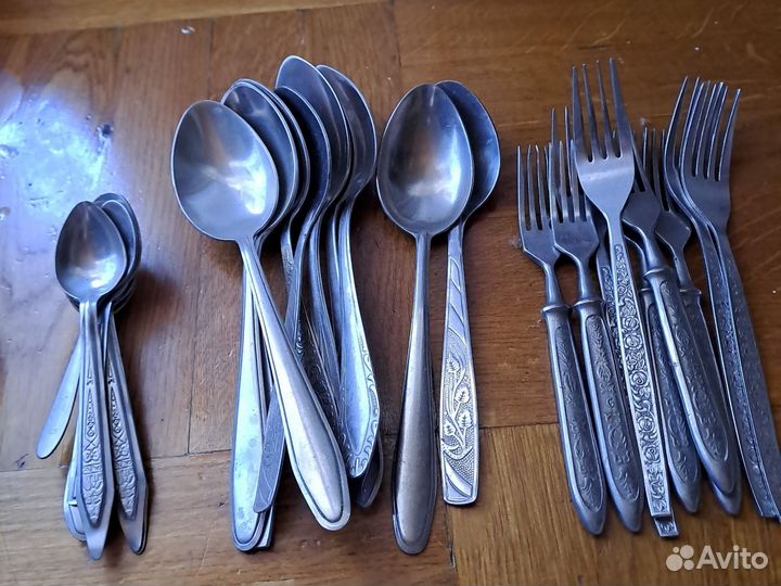 Ложки вилки нержавейка СССР бу