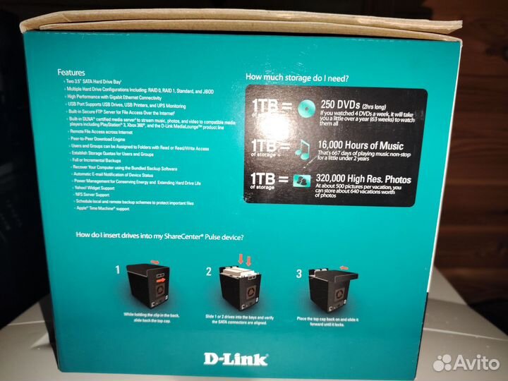 Сетевое хранилище d-link dns-320