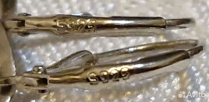 Серьги серебро 925 пробы. Длинные