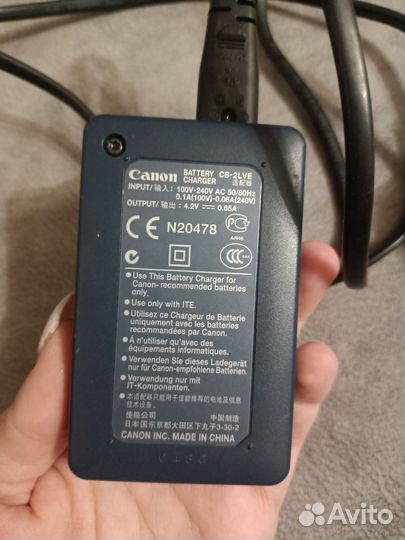 Зарядка для фотоаппарата canon