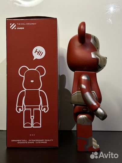 Фигурка bearbrick iron man железный человек