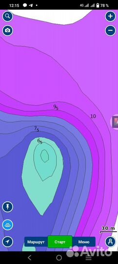 Карта глубин Navionics для смартфона и картплотера