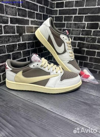 Кроссовки Nike Air Jordan 1 Travis Scott (Арт.7489